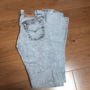 Vintage Levi’s discolored jeans